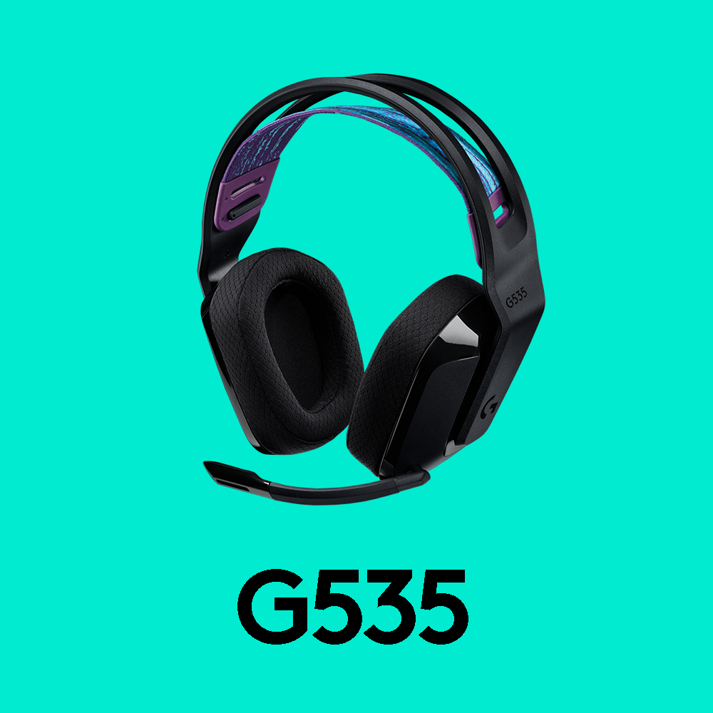 Auriculares Logitech G535 Lightspeed inalámbricos con micrófono